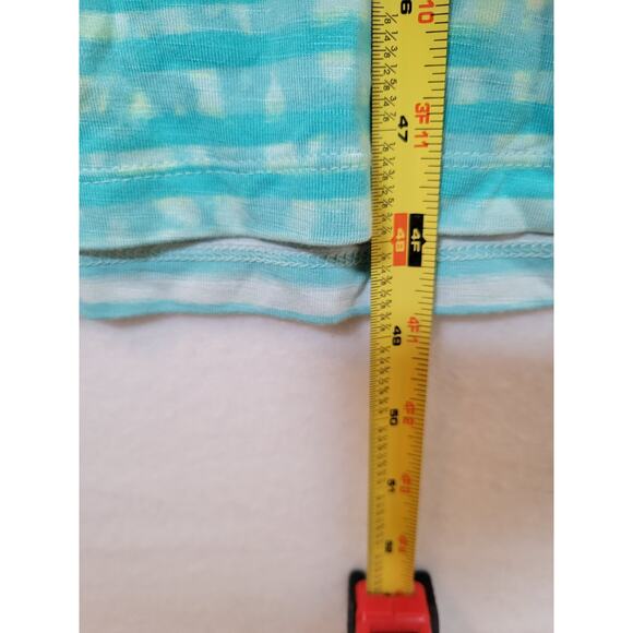 J Jill Womens Seafoam Free Flow Tank Midi Dress Size XL Green Striped Beachy - Picture 8 of 9